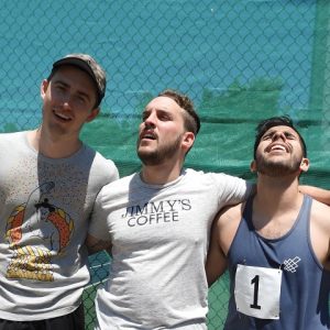 Peter-Hass-Michael-Berman-David-Arevalo-at-end-of-triathlon 